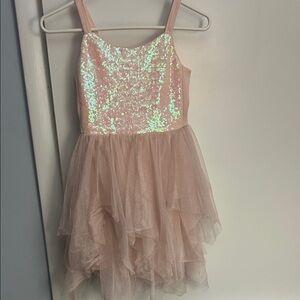 Cat & Jack Pink Sequin Layered Dress